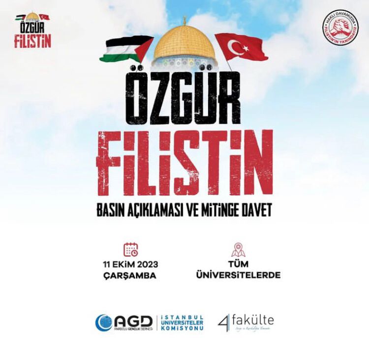 Özgür Filistin Basın Açıklaması